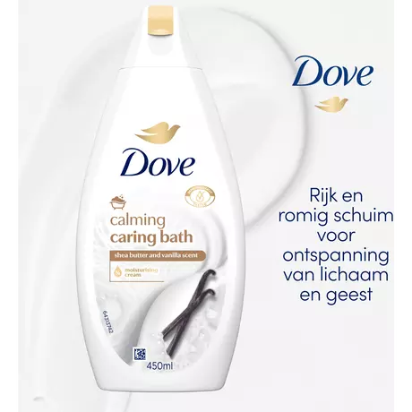 Dove Caring Bath Sheaboter & Vanille Badcrème 450 ML
