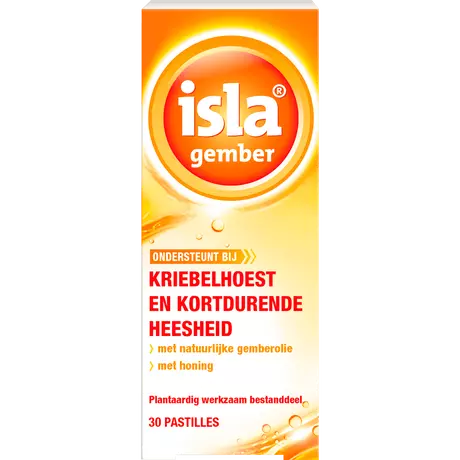 isla gember Kriebelhoest Pastilles 30 stuks