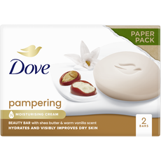 Dove Beauty Cream Sheabutter & Vanille Handzeep Bar 2 x 90 GR