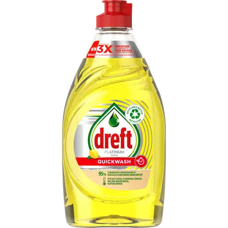 Dreft Afwasmiddel Platinum Quick Wash Lemon 350ml