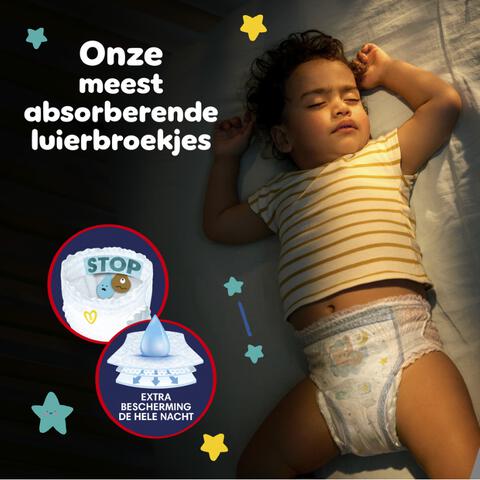 Pampers Baby Dry Night Pants Luierbroekjes Maat 6 13-19 kg 19 stuks