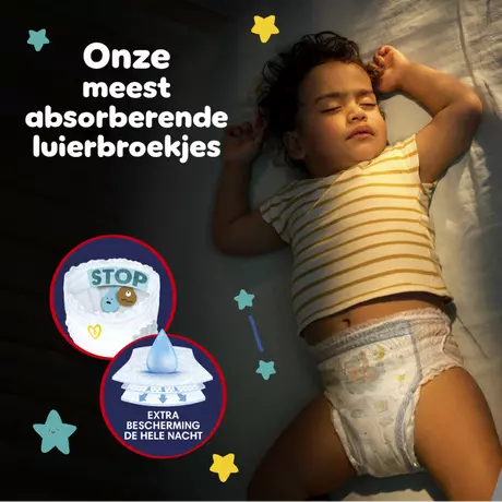 Pampers Baby Dry Night Pants Luierbroekjes Maat 6 13-19 kg 19 stuks