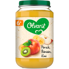 Olvarit Perzik Banaan Kiwi Fruithapje 6+ maanden 200 GR