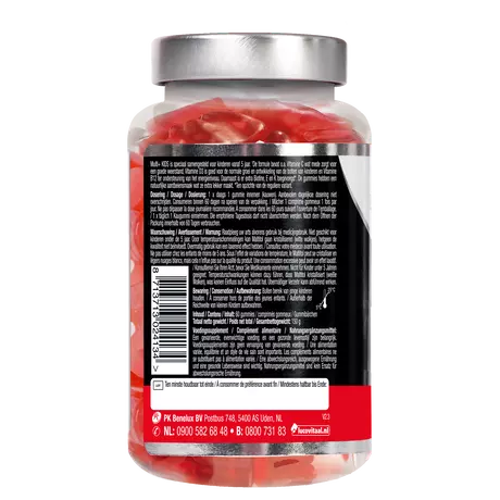 Lucovitaal Multi+ Kids Suikervrije Gummies Aardbei 60 stuks