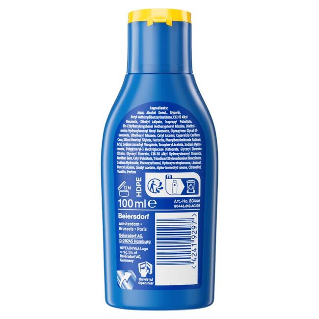 NIVEA SUN Protect & Hydrate Travel Size Zonnemelk SPF 50+ 100 ML