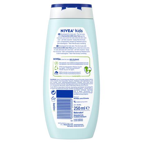 NIVEA Kids 3in1 Douchegel Shampoo & Conditioner Magic Apple Geur 250ML