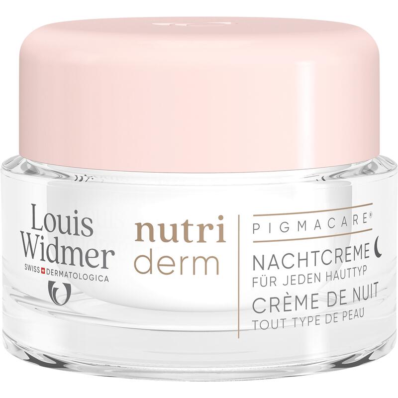 Louis Widmer nutriderm Pigmacare Nachtcrème Zonder Parfum 50 ML