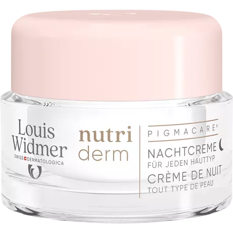 Louis Widmer nutriderm Pigmacare Nachtcrème Zonder Parfum 50 ML