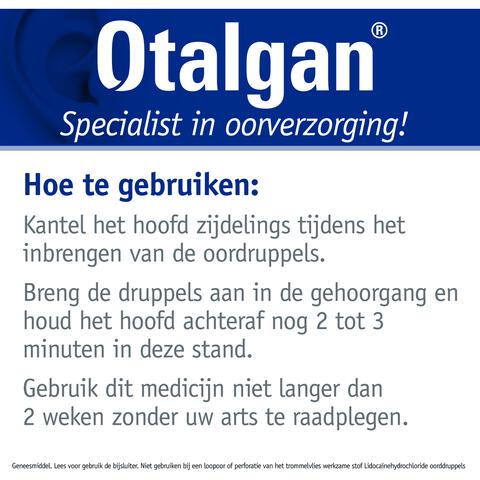 Otalgan Oordruppels bij Oorpijn 12 gram