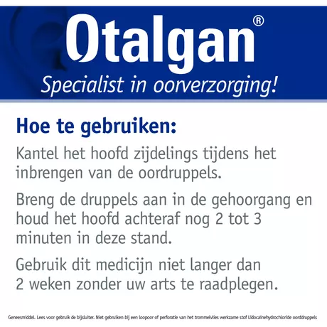 Otalgan Oordruppels bij Oorpijn 12 gram