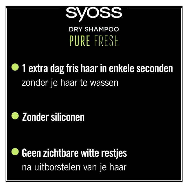 Syoss Pure Fresh Droogshampoo 200 ML