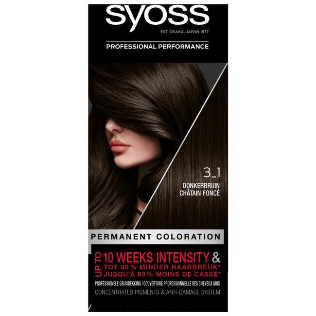 thee Bedrijfsomschrijving magie Syoss Salonplex Permanent Coloration 3-1 Donkerbruin 115 ML | Etos