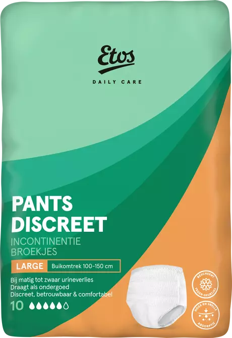 Etos Discreet Pants Incontinentiebroekjes Large 10 stuks
