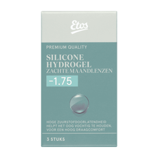 Etos Silicone Hydrogel Zachte Maandlenzen -1.75 3st.