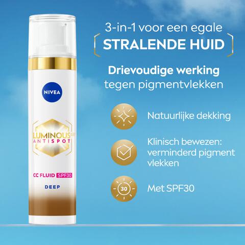 NIVEA Cellular Luminous630 CC Fluid SPF30 Deep 40 ML