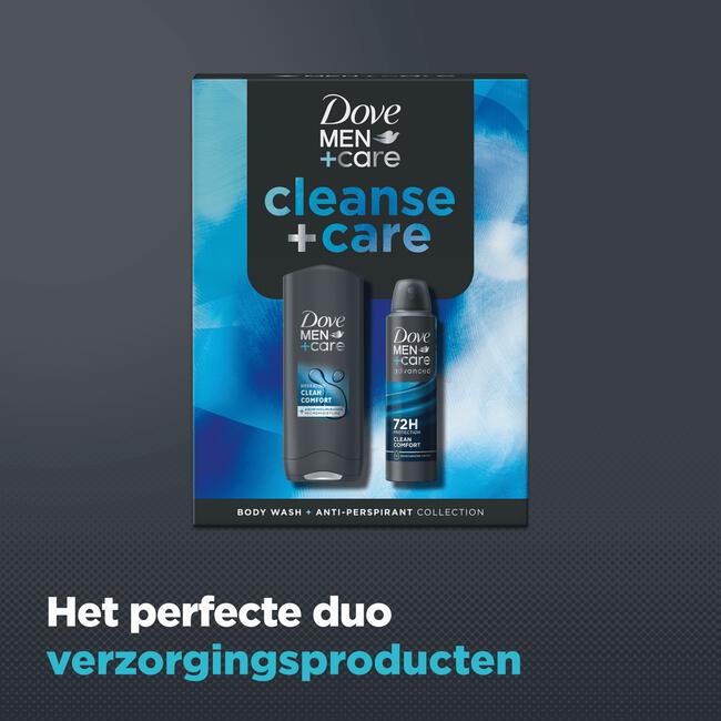Dove Men+Care Clean Comfort Duo geschenkset 150ml + 250ml