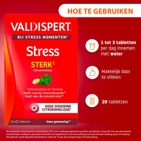 Valdispert Stress Moments Sterk Tabletten 20 stuks