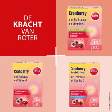 Roter Cranberry Bruistabletten 20 stuks