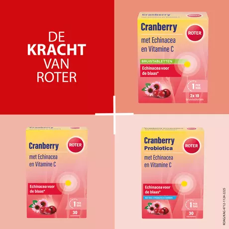 Roter Cranberry Bruistabletten 20 stuks