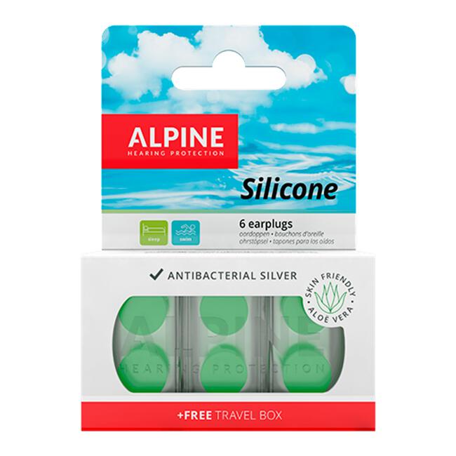 Alpine Silicone Oordoppen Voor Slapen en 3 paar 3 EA Etos