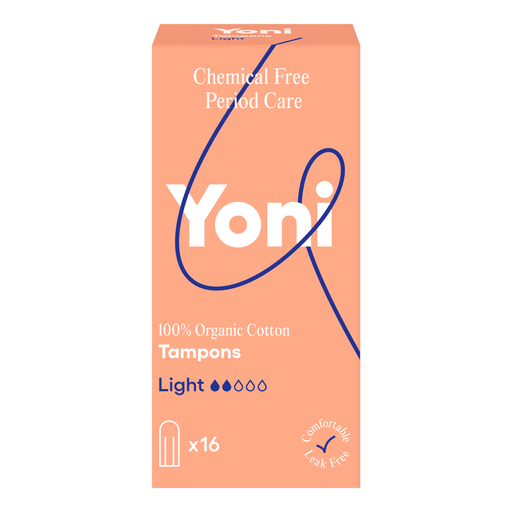 Yoni Tampons Light 100% Biologisch Katoen 16 stuks