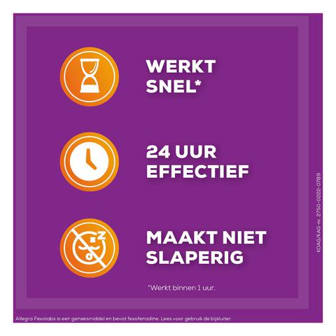 Allegra Fexotabs Hooikoortstabletten 20 stuks