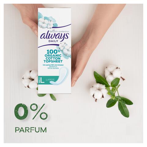 Always Inlegkruisjes Daily Cotton Protection Large 24 stuks