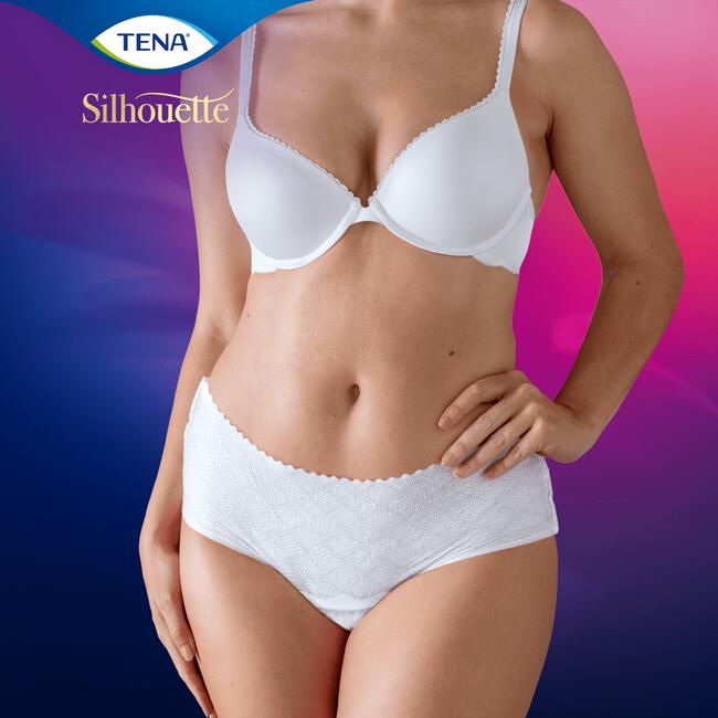 TENA Silhouette Pants Normal Wit Low Waist M 6 stuks