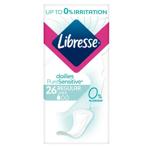 Libresse Pure Sensitive Inlegkruisjes Regular 26 stuks