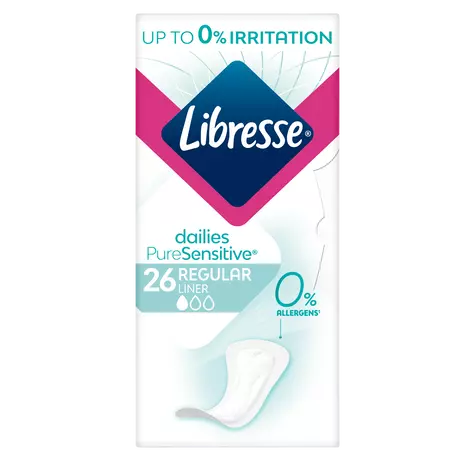 Libresse Pure Sensitive Inlegkruisjes Regular 26 stuks