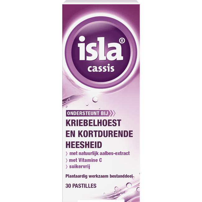 isla cassis pastilles met Vitamine C Suikervrij