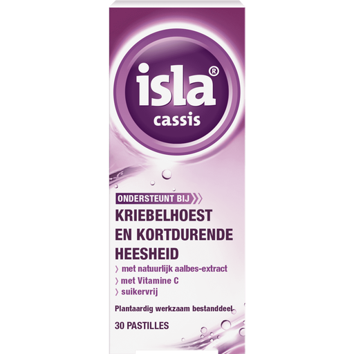 isla cassis Pastilles Vitamine C Suikervrij Pastilles 30 stuks