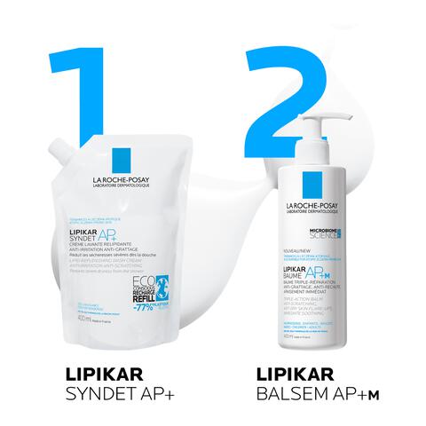 La Roche-Posay Lipikar Syndet AP+ Gel-Crème Navulverpakking 400 ML