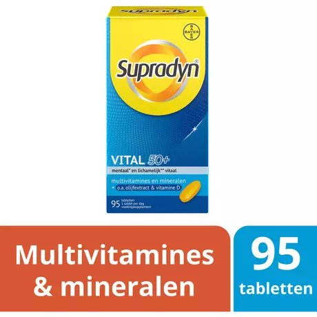 Supradyn Vital 50+ Multivitamines Vijftigplussers Tabletten 95 stuks