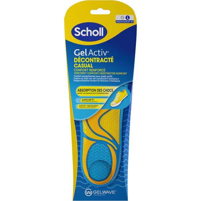Scholl GelActiv Insoles Casual L