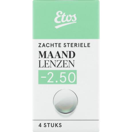 Etos zachte maandlenzen -2.50 4 stuks