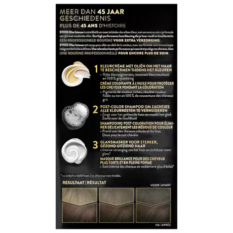 Syoss Oleo Intense Permanente Haarkleuring 4-86 Fluweelbruin/Châtain Velours 115 ML