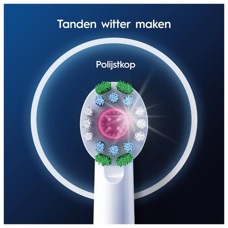 Oral-B 3D White Opzetborstels Wit 4 Stuks