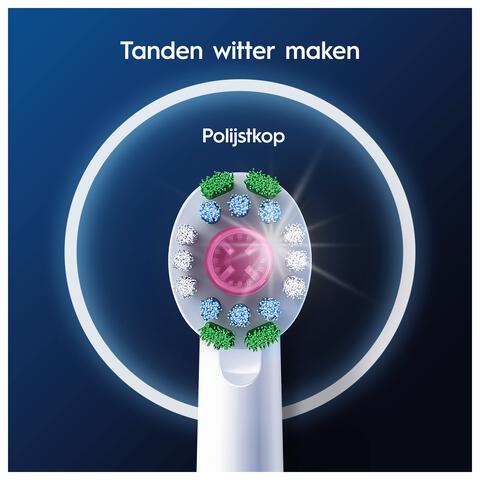 Oral-B 3D White Opzetborstels Wit 4 Stuks