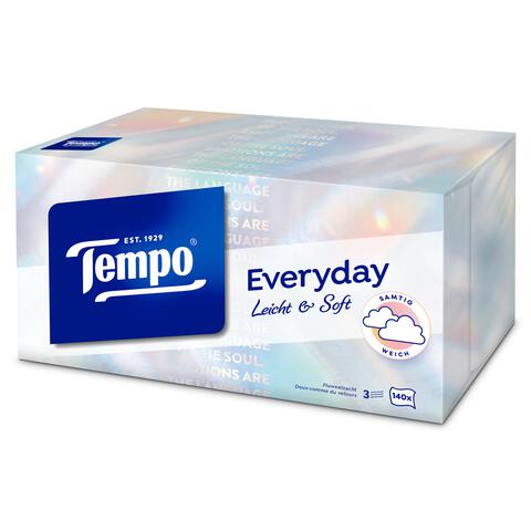 Tempo Everyday XXL Light box 3-Laags Tissues 140 stuks