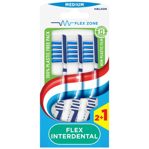 Aquafresh Flex Interdental Medium 2+1Tandenborstel 3 stuks