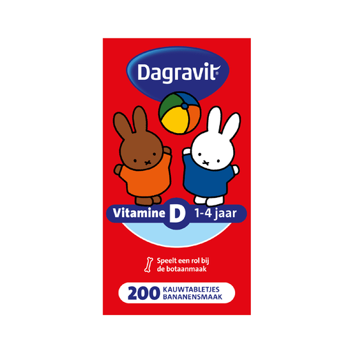 Dagravit Vitamine D Kids Kauwtabletten 200 stuks