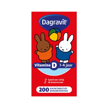 Dagravit Vitamine D Kids Kauwtabletten 200 stuks
