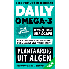 Daily Supplements 100% Plantaardige Omega 3, Omega-3 Dha + Epa Algenolie - Vegan