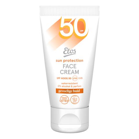 Etos Zonnebrand Gezicht SPF50 Gevoelige Huid 50 ML