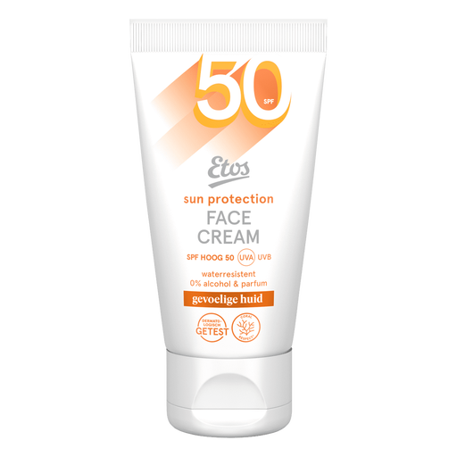Etos Zonnebrand Gezicht SPF50 Gevoelige Huid 50 ML