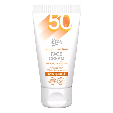 Etos Zonnebrand Gezicht SPF50 Gevoelige Huid 50 ML