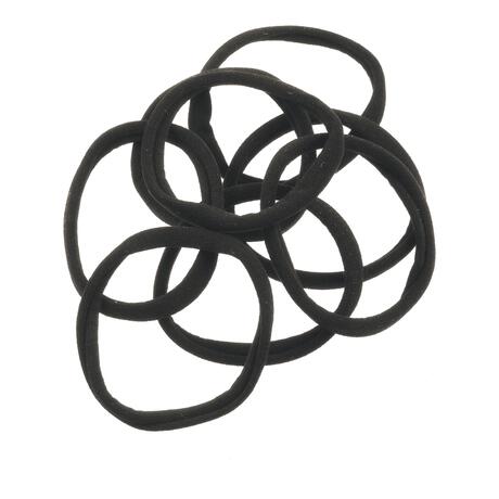 Etos Elastieken Roll Up Small Zwart 10St