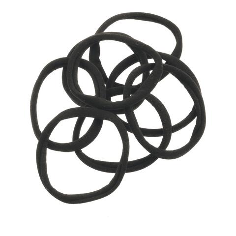 Etos Elastieken Roll Up Small Zwart 10St