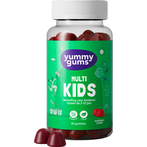 Yummygums Kids Suikervrij, Yummugums Kids Magnesium, Kids Vegan Omega (3 producten)